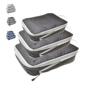 여행 압축 수납파우치 3종세트 캠핑 정리백 가방치 보관치 의류 수납팩 보조 소품백 캐리어치 파우치 치세