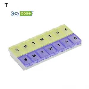 이지도즈 7일 2칸 잠금형 약통 2XL 67824 AP75미니상자 박스 요일 플라스틱 영양제분할 출장용 휴대용 여행