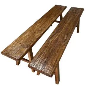 롱 나무 스툴 옛날 실내 고재벤치 실외 인테리어 야외 원목 벤치