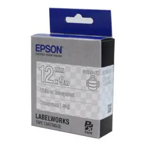 EPSON)라벨프린터리본(ST12S)투명 백문자 엡손 용품 용리본 라벨지 프린터지 테이프