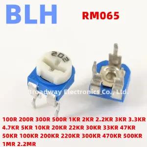 20PCS RM065 RM-065 3K 302 3.3K 332 4.7K 472 5K 502 10K 103 20K 203 22K 223 옴 Trimpot 트리머 전위차