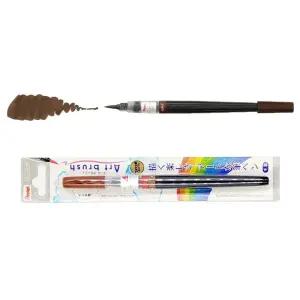 일본직수입 수채화 컬러 브러시(브라운)칼라켈리펜 캘리그라피 그래피 재료 화붓 마커 피용