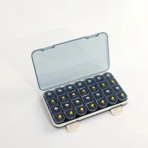 휴대용 일주일 보관 약통 2사이즈케이스 정리함 알약 약함 케이스 영양제통 요일별 데일리