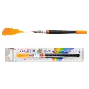일본직수입 수채화 컬러 브러시(오렌지)칼라켈리펜 캘리그라피 그래피 재료 화붓 마커 피용