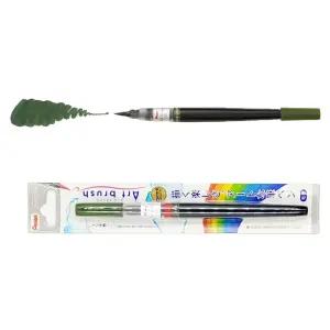 일본직수입 수채화 컬러 브러시(올리브그린)칼라켈리펜 캘리그라피 그래피 재료 화붓 마커 피용
