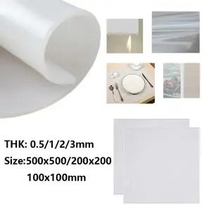 흰색 실리콘 켓 투명 매트 수지 패드 0.5mm1mm 2mm 3mm 고온 특이한 냄새 저항 실리콘 고무 시트 없음