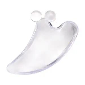 (OH) OH-M 듀얼 투명 페이스 괄사마사지도구 얼굴 미용괄사 괄사 지압 지기