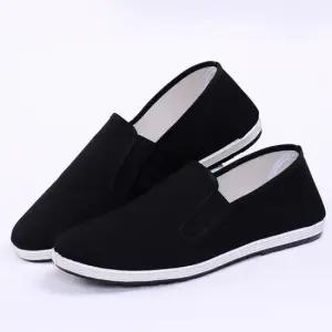 클래식 검정 블랙 남성 뮬슬립온 데일리 끈없는운동화 남성용운동화 교복신발