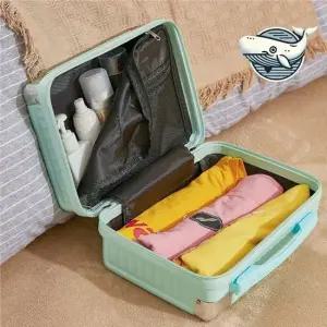 민트 소형 여행 캐리어 기내용 수납 정리함 작은 소형 기내용 여행용 보조캐리어 서머