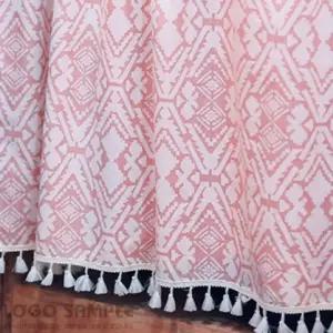 가리개커튼 핑크 45 143 가리게 바란스 발란스 커텐 가림막 창문