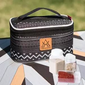 카즈미 양념통 파우치 세트 캠핑 시즈닝 보관함 M수납가방 식기치 그릇치 컵치 캠핑치 용손