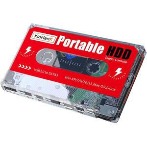 Kinhank 2TB 외장 하드 드라이브 내장 120 000개 이상의 클래식 게임 Batocera 33 시스템 70개 에뮬레이터와 호환되는 레트로 콘솔 노트북 /PC /Linux 플러그 앤 플레이를 위한 휴대용 HDD 지원