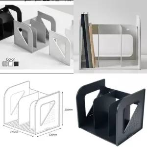3단 책꽂이 꽃이 고정 상정리함 파일 상책상 북앤드 엔드 서류 상정리