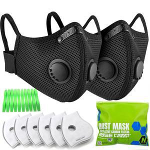 베이스캠프 목공 조경용 먼지 꽃가루 필터가 포함된 재사용 가능한 컴포트 M 플러스 마스크 연장