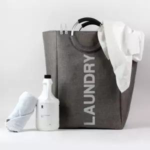 분리형 핸들 직사각 호텔 햄퍼 세탁 빨래 바구니 58L트롤리 바스켓 물수거함 빨래통 빨래함 보관 런드리백