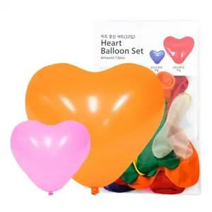 일반하트풍선세트(대 소)(12입)