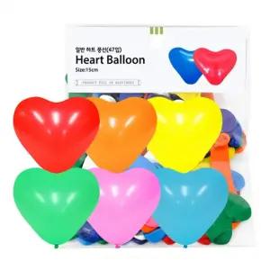 15cm 일반 하트 풍선 (47입)