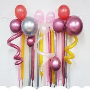 크롬풍선장식가랜드세트