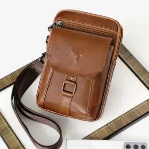 남자 남학생 여행 외출 고급 핸드폰 소지품 가죽 가방 남자메신저백 남성숄더백