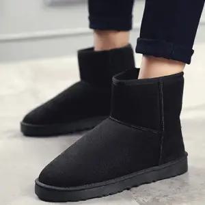 남성 부츠 털안감 로우굽 스웨이드 캐주얼슈즈 남자방한화 방한부츠 남자겨울신발