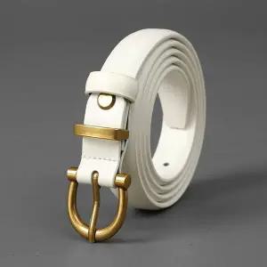 [셀러에이드]아임레더 여성 소가죽 벨트 S-1 원피스 얇은벨트