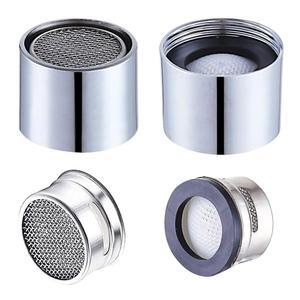 수도꼭지 에어레이터 여성용 실 크롬 고체 황동 주방 및 욕실 싱크대 필터, 55/64인치 에어레이터, 욕실용 개스킷 포함 에어레이터(4Pcs)