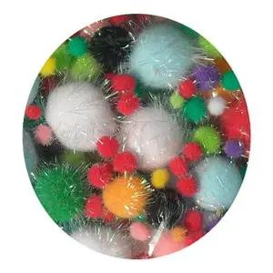 반짝이뿅뿅이(종합) 만들기 꾸미기재료 폰이만들기 꾸미기 공예소품 미술 놀이 준비물 유치원꾸미기 알록달