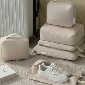 여행용 방수 압축 파우치세트수납가방 용캐리어치 용세트 준비물 정리 미니 용신발 용품 속옷치