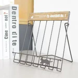 마이캣 이젤 (브라운)사진받침 액자 전시 전시용 미니 내추럴인테리어 철제 장식