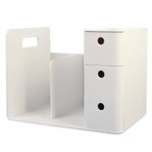 책진열대 리템 콤보 꽂이 일체형 3단 서랍 트레이 연필데스크멀티박스 서류문서정 정리 문구용 정함 오거나