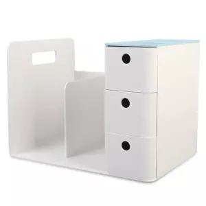 책진열대 리템 콤보 꽂이 민트 일체형 3단 서랍 연필데스크멀티박스 서류문서정 정리 문구용 정함 오거나이