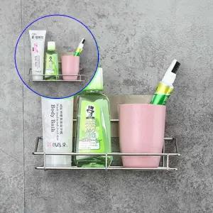 쌍문상회 지금 필요한 화장실 세면대 정리 욕실 수납 벽 선반 거치대 실버