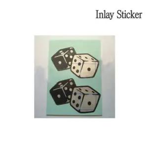 악기 스티커 Pick Holder Dice 2 sheets Pack소품 부품 악세서리 용소품 기타관리 파츠 조립