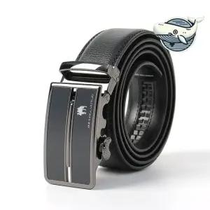 소가죽 고급 자동 잠금 벨트 블랙 남성 정장용 남성벨트 양복벨트 세미정장벨트