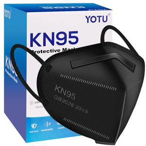 YOTU KN95 페이스 마스크 60개 5겹 컵 먼지 필터 효율 95 재택근무 레스토랑에 적합