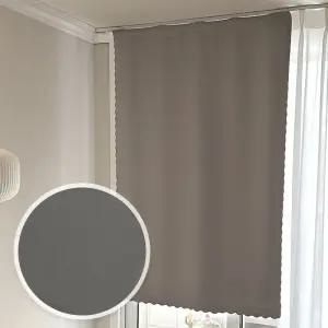 붙이는 찍찍이 암막커튼 그레이는 창문형 원룸 는커튼 셀프