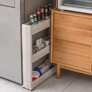 냉장고 틈새 수납장 주방 선반 양념수납
