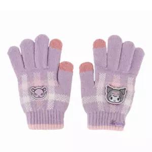 쿠로미 체크 터치 장갑 M 782573여아 산리오 니트 아동 귀여운 패션 잡화 겨울 따뜻한