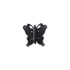 [오너클랜]bns 다용도 철제 우측용 흑나비 겉경첩 6-17 79x152x25mm