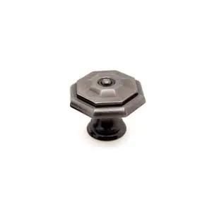 [오너클랜]bns 이중 팔각 은착 1구 가구손잡이 소형 32mm