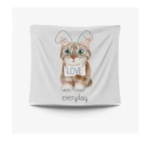 특대 고양이3 패브릭 포스터 가림막 커튼 가리개 커텐 바란스 가리개천 천가림막 가림막천 천가리개 주방