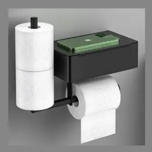 깔끔한 수납 욕실 선반형 스테인리스 휴지걸이 욕실장 형걸이 화장실 케이스 용품 인테리어 정리 위생