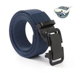 네이비 캐주얼 자동버클 벨트 편안한 조정 가능 패브릭벨트 남성벨트 캐주얼벨트