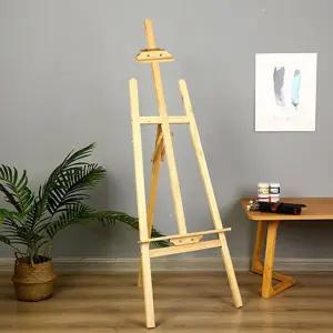 프리미엄 접이식 우드 이젤 받침대 거치대 전시회입시용 웨딩 디스플레이스탠드 광고판 메뉴판 미술 나무