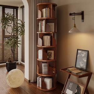 360 회전식 책장 거실 가정용 이동식 수납장