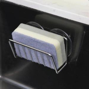 싱크대 스폰지 랙 배수구 보관 선반, 스테인리스 스틸 주방 와이어 볼 래그 정리함 거치대