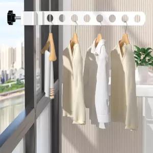 오버그로우 다용도 건조대 공간활용 화이트 고정형이 베란다이 접이 창문 창틀 미니 빨래 난간 원룸 틈새