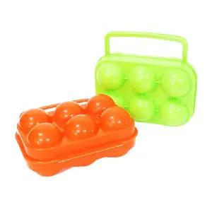 낚시 등산 캠핑 캠핑 휴대용 나들이 달걀보관함 6구