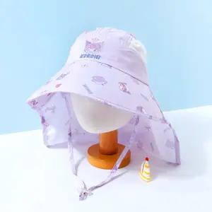 쿠로미 썸머 패턴 플랩햇어린이썬캡 여아썬 소풍선 운동회모자 키즈 플랩 어이 어이비치 썬캡 나들이