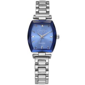 제시카 심슨 다이아몬드 컬렉션 여성 시계 클래식 쿼츠 메탈 밴드 바를 패싯 크리스탈 페이스 우아한 원피스 시계